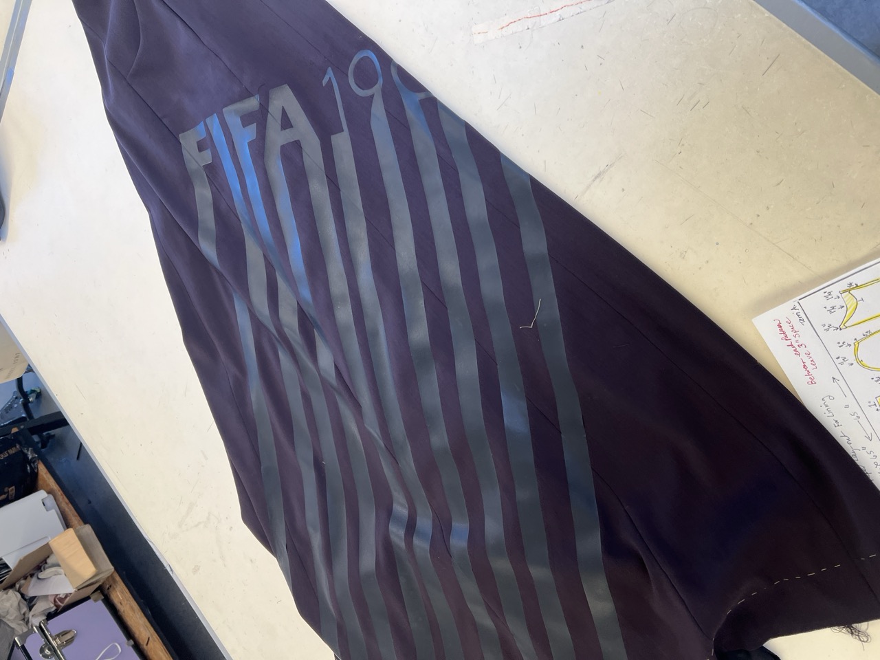 FIFA 1904 stencil: spray-painted graphic